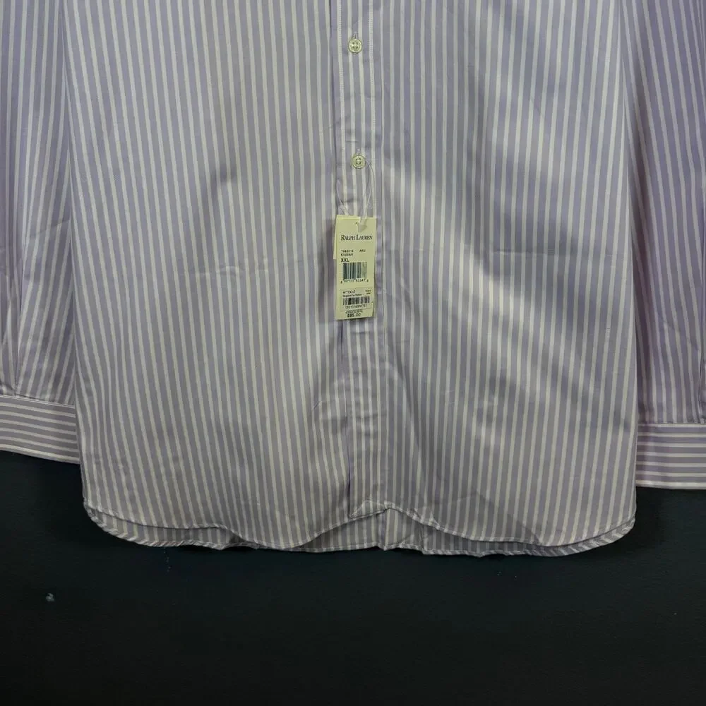 Ralph Lauren XXL men’s pink/white striped Kiawah long sleeve shirt NWT